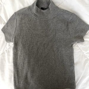 Gray Forever 21 crop top